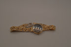 Vintage Gold tone quartz bracelet watch