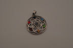 Seven Chakra Seed of Life pendant