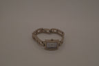 Vintage Silver tone Hudson Rectangular fashion watch