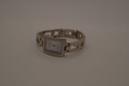 Vintage Silver tone Hudson Rectangular fashion watch