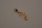 Gold-tone abstract statement brooch
