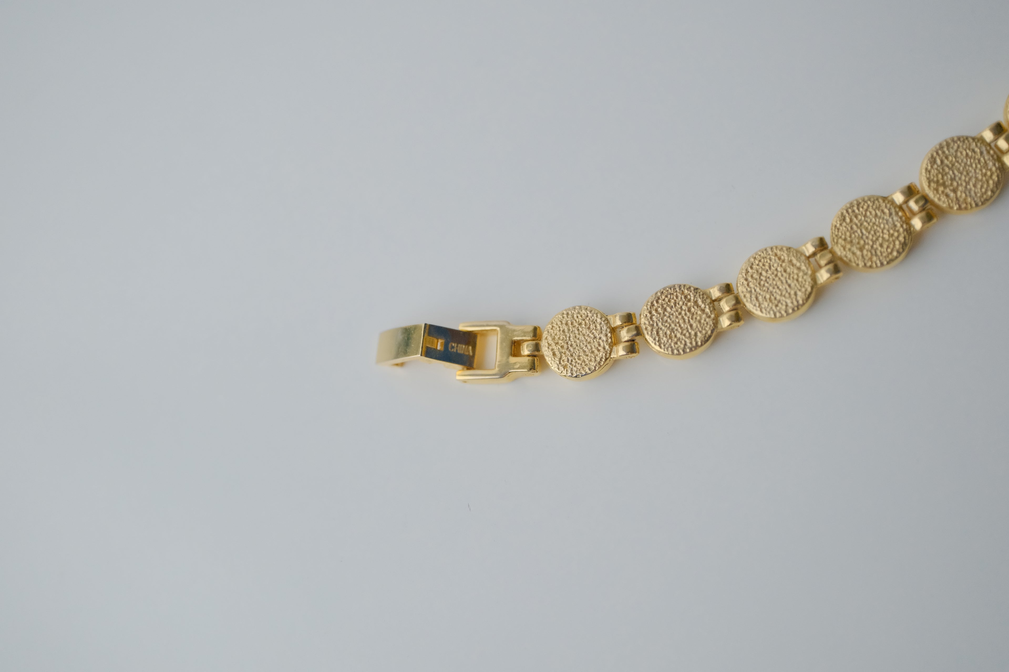 Vintage Gold Bezel Tennis Bracelet