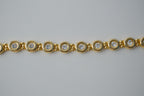 Vintage Gold Bezel Tennis Bracelet