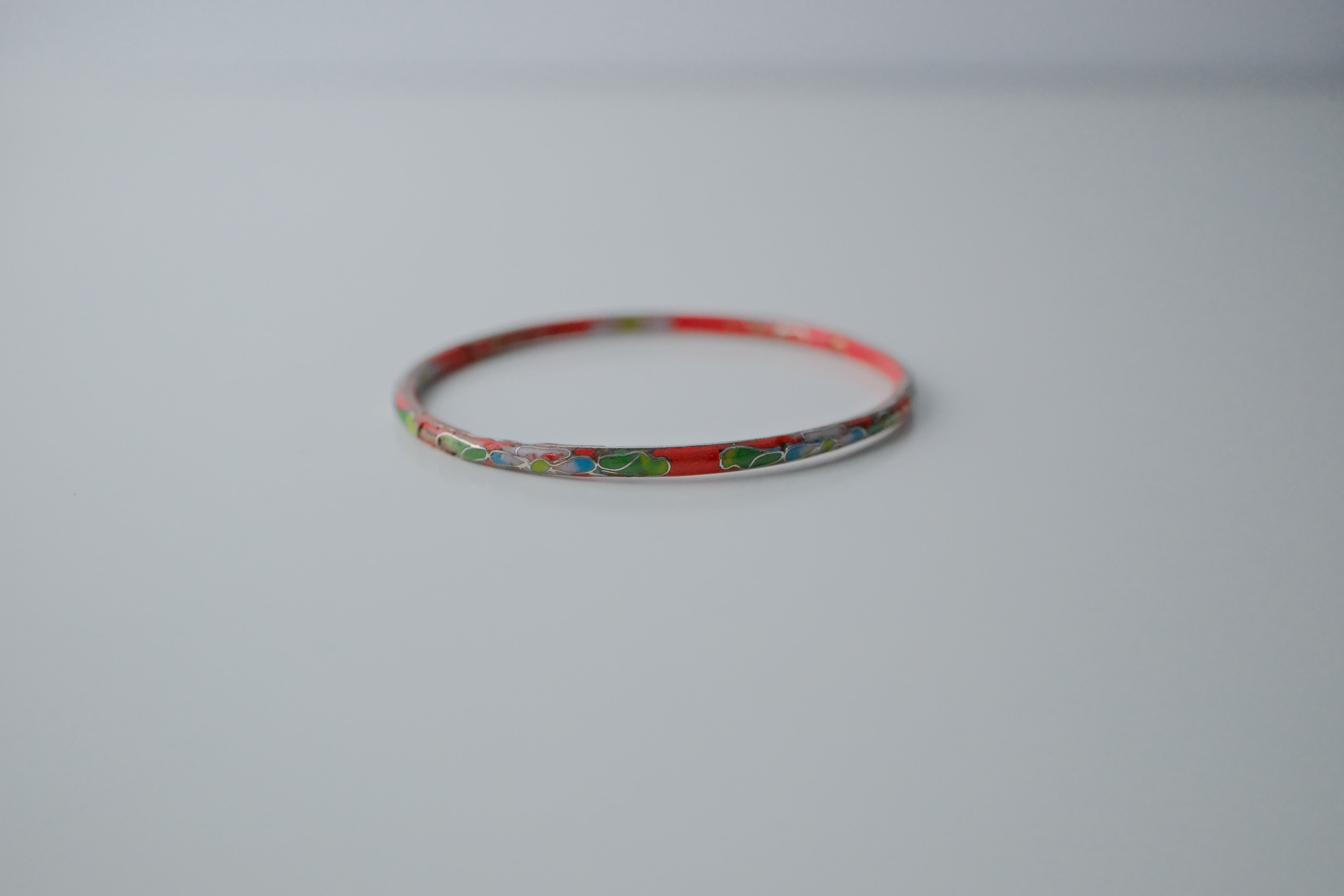 Vintage Red Cloissone Bangle