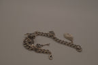 Vintage silver tone charm bracelet