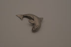 Vintage pewter orca whale brooch and Pendant