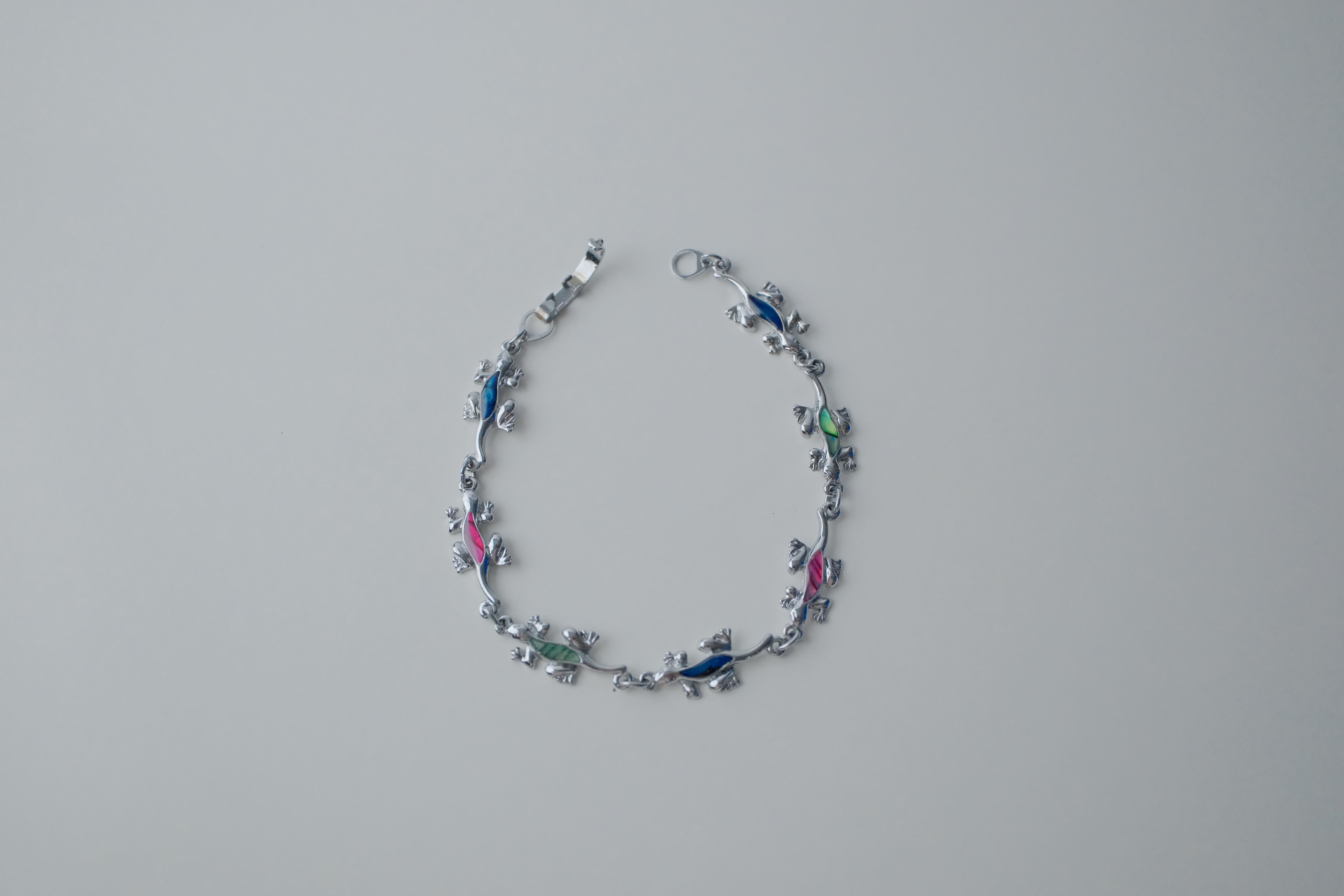 Vintage Abalone Inlay Lizard Bracelet