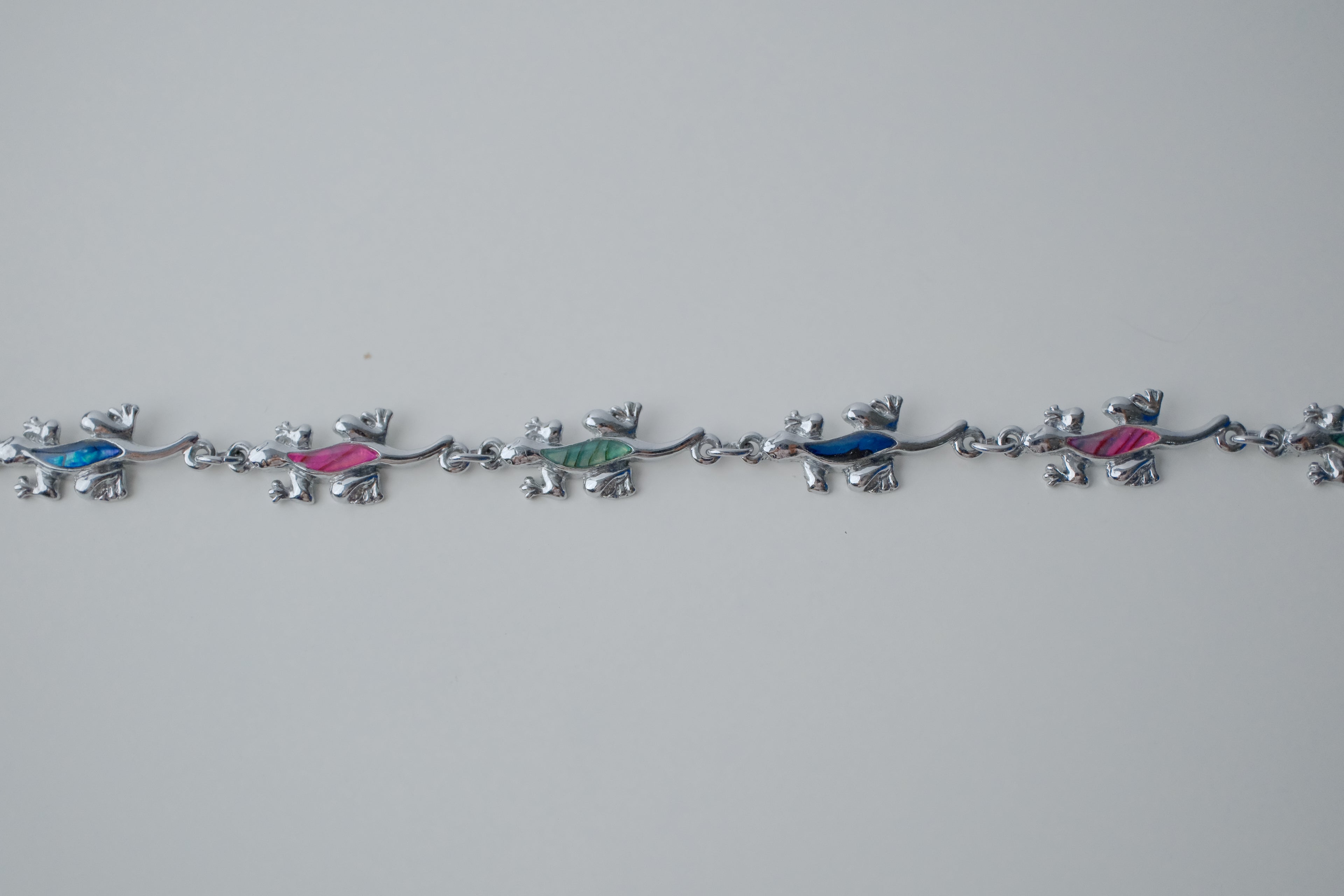 Vintage Abalone Inlay Lizard Bracelet