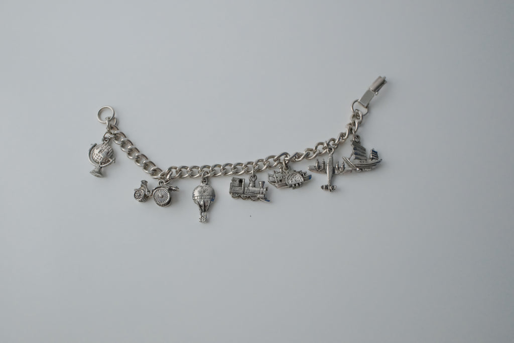 Vintage World War 2 Traveler's Charm Bracelet