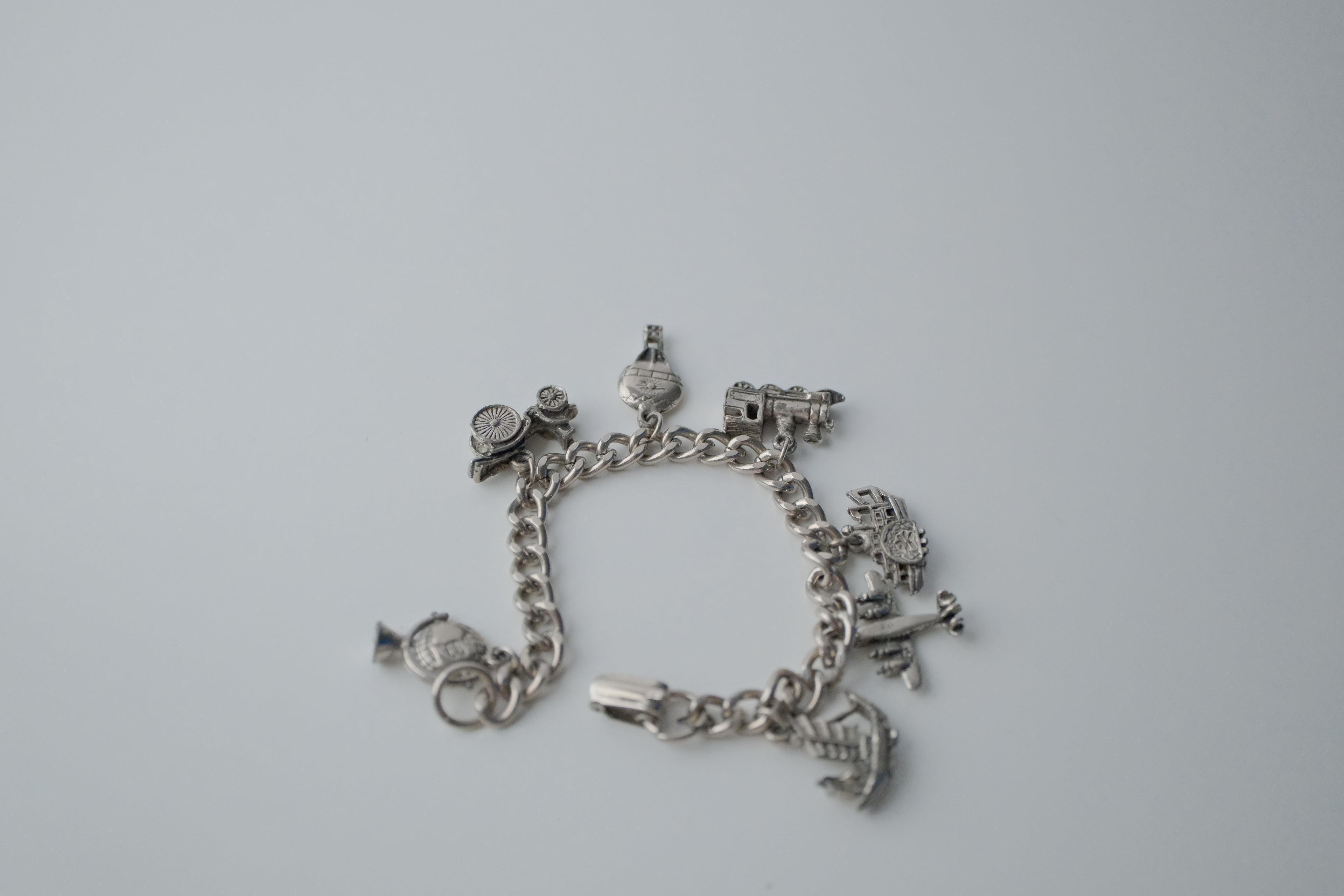 Vintage World War 2 Traveler's Charm Bracelet