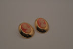 Vintage classic resin cameo stud &nbsp;earring