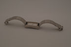 OPEX Paris minimalist rectangular stainless steel bangle watch