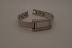 OPEX Paris minimalist rectangular stainless steel bangle watch