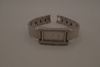 OPEX Paris minimalist rectangular stainless steel bangle watch