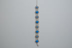 Vintage Turqouise Silver Link Bracelet