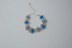 Vintage Turqouise Silver Link Bracelet