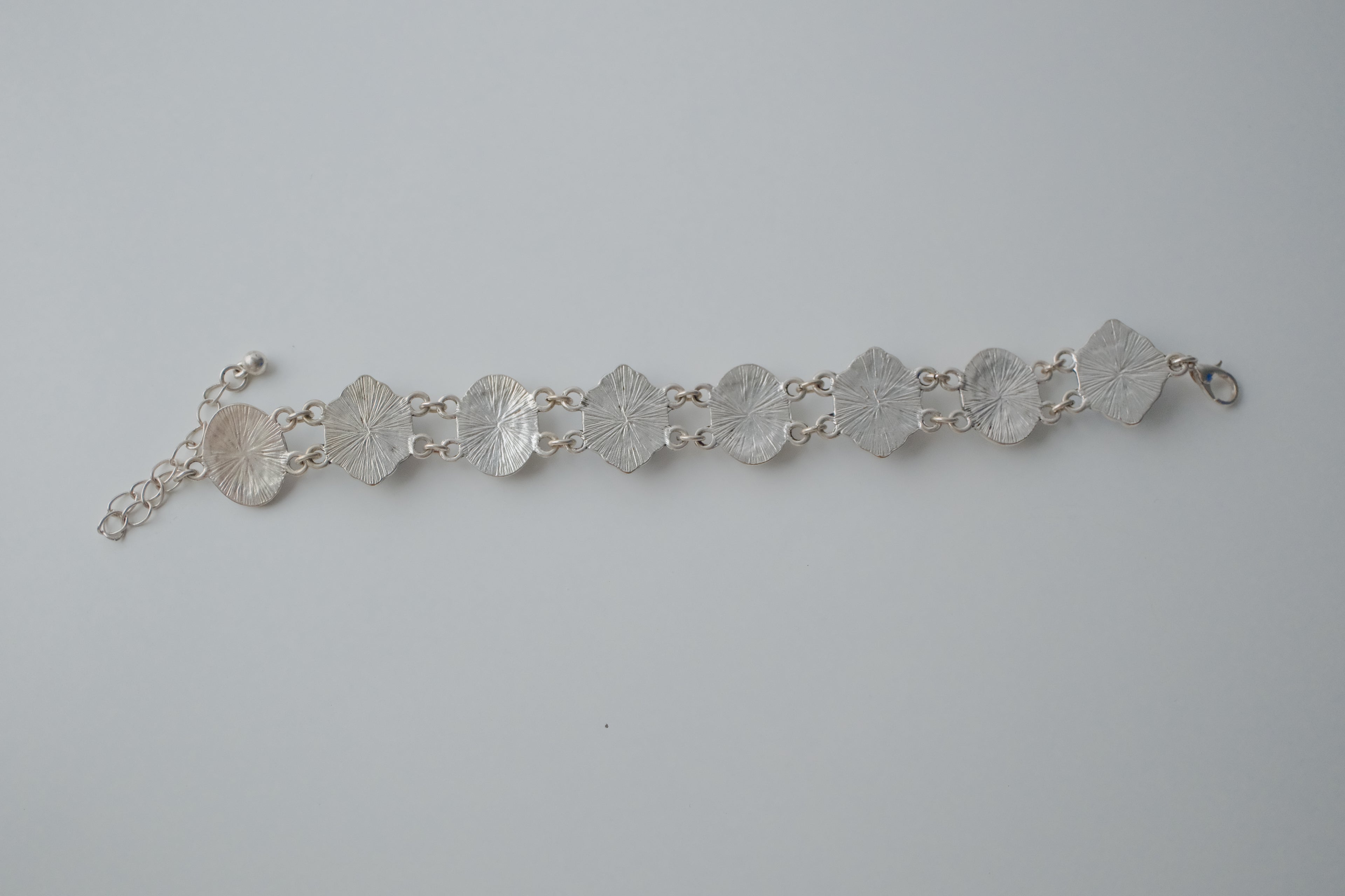 Vintage Turqouise Silver Link Bracelet