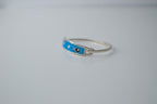 Vintage Sterling Silver Fish Enamel Cuff Bangle