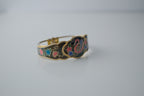 Vintage Cloissone Swan Cuff Bangle