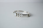 Vintage Silver Moonstone Bangle