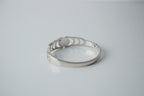 Vintage Silver Moonstone Bangle