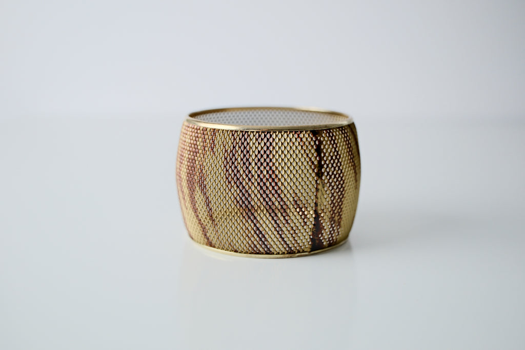 Vintage Snake Print Bangle