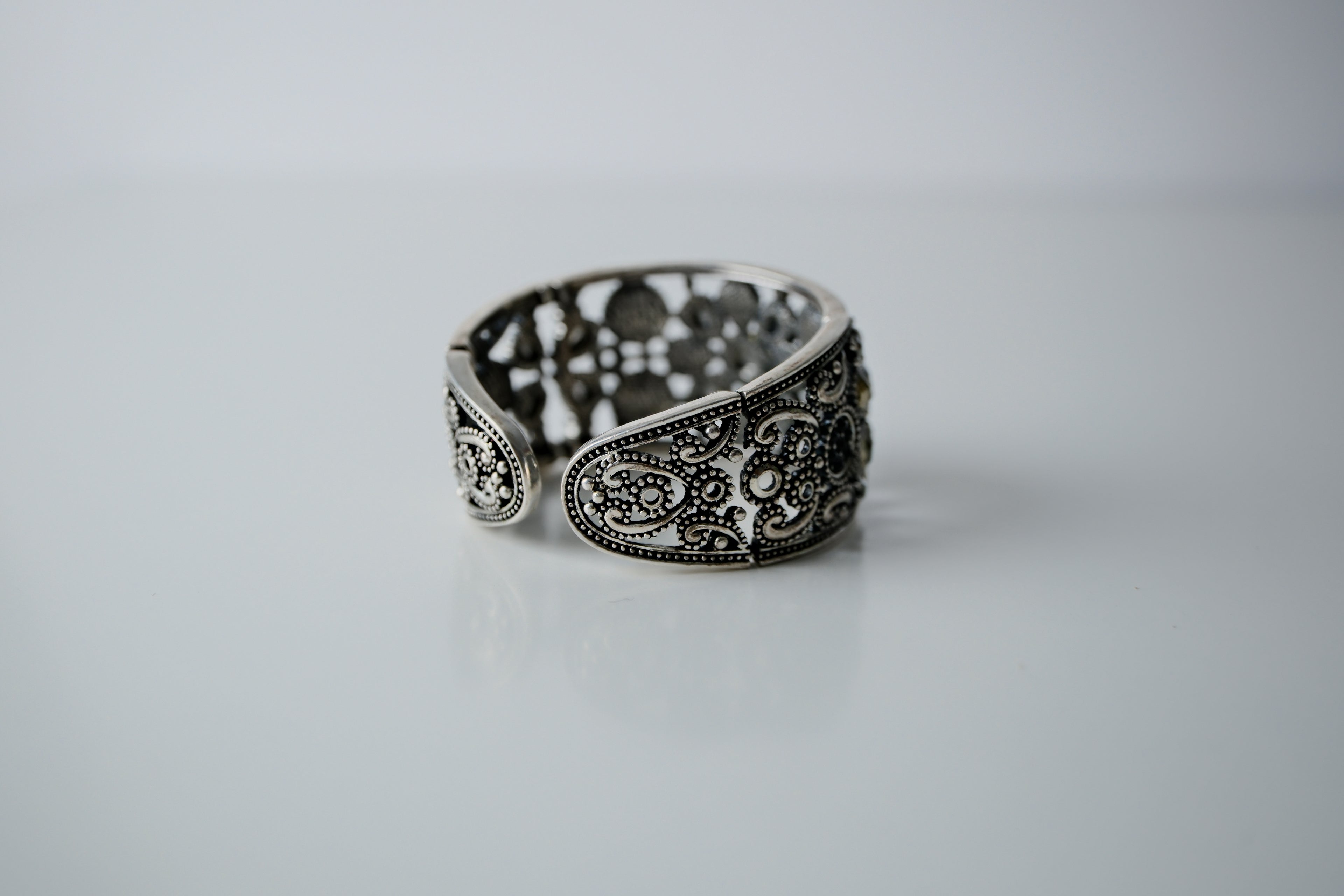 Vintage Stone Cuff Bangle