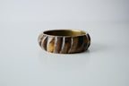 Vintage Tortoise Shell Carved Bangle