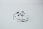 Vintage Pink Abalone Butterfly Cuff Bangle