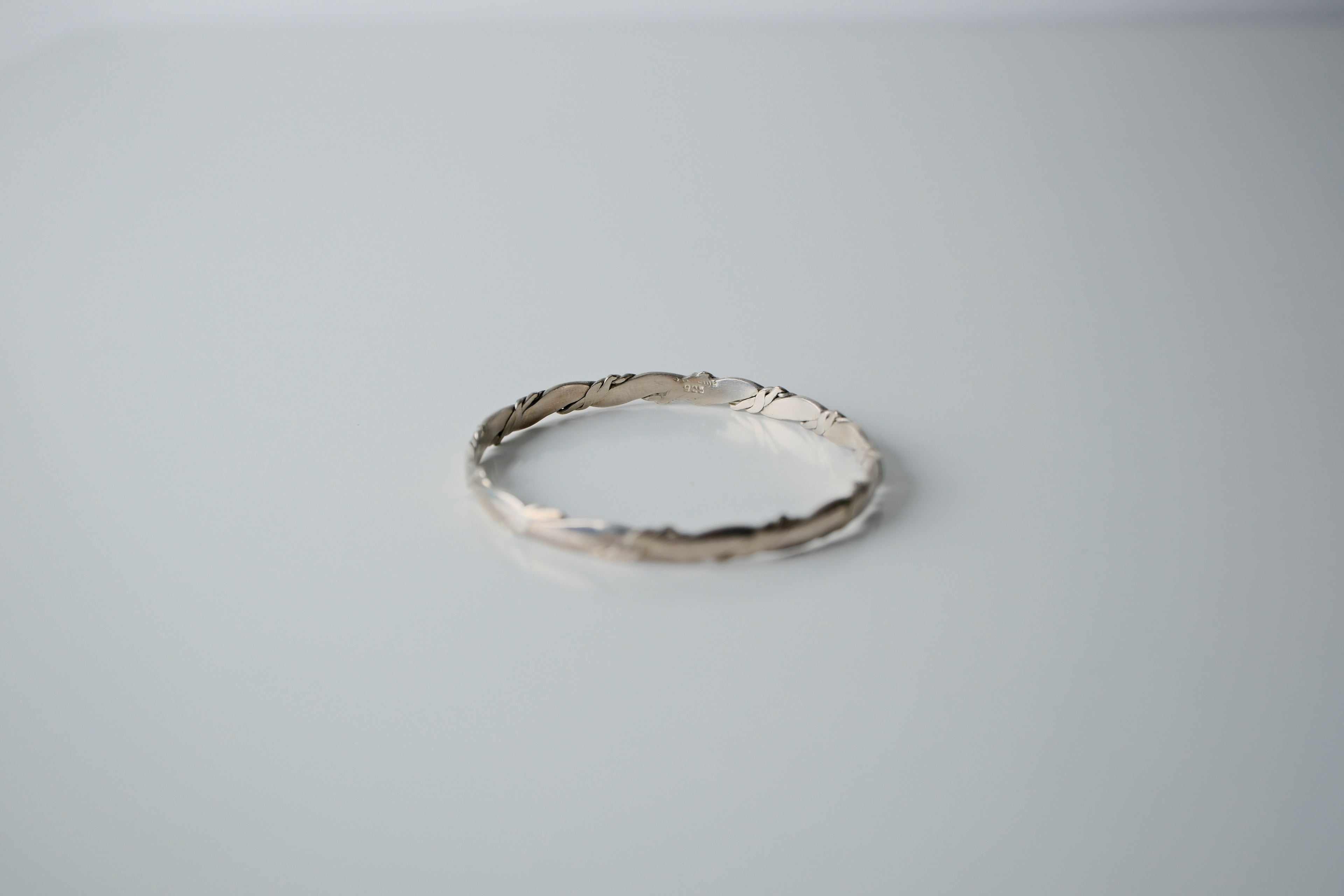 Vintage Sterling Silver Twist Bangle