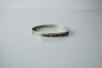 Vintage Sterling Silver Abalone Shell Bangle
