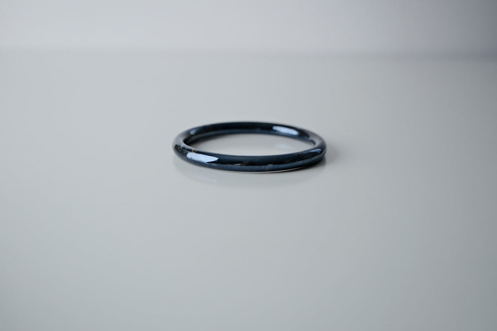 Vintage Black Jade Bangle