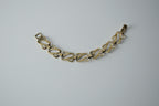 Vintage Sterling Silver Carved Link Bracelet