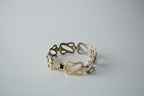 Vintage Sterling Silver Carved Link Bracelet