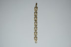 Vintage Sterling Silver Carved Link Bracelet