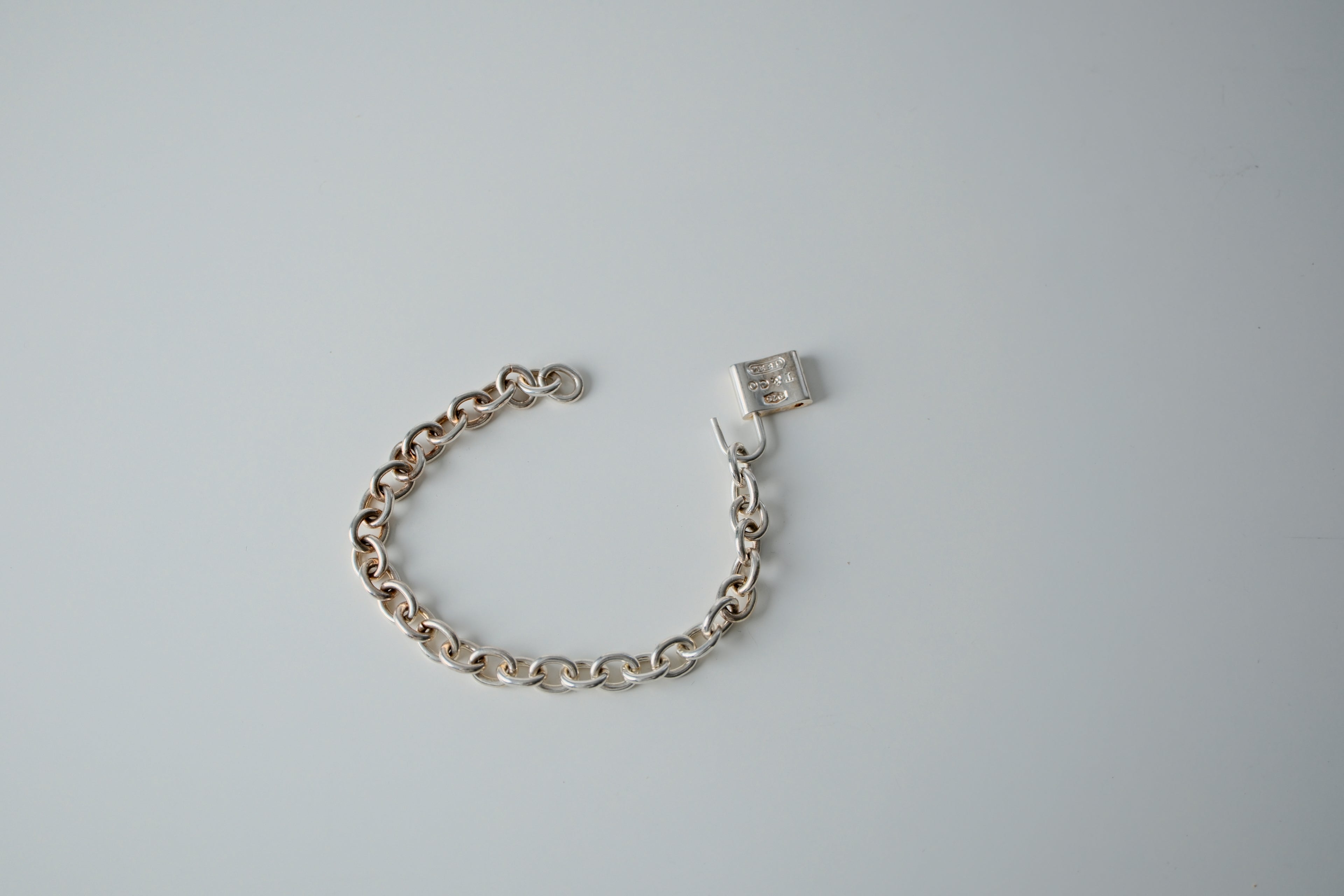 1837 Tiffany & Co Padlock Sterling Silver Bracelet