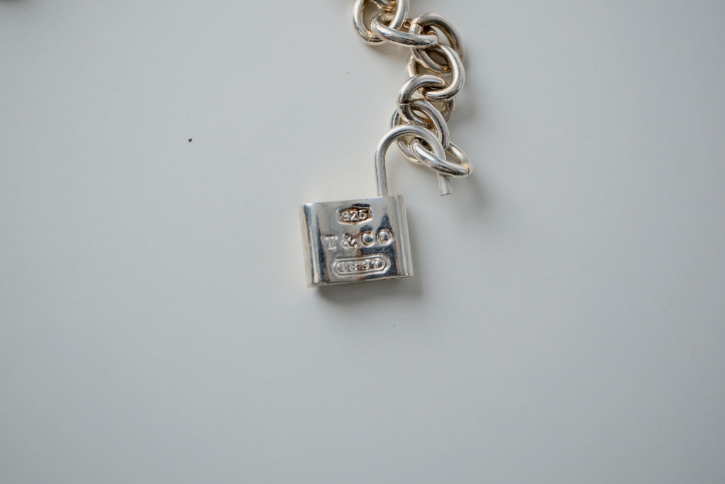 1837 Tiffany & Co Padlock Sterling Silver Bracelet