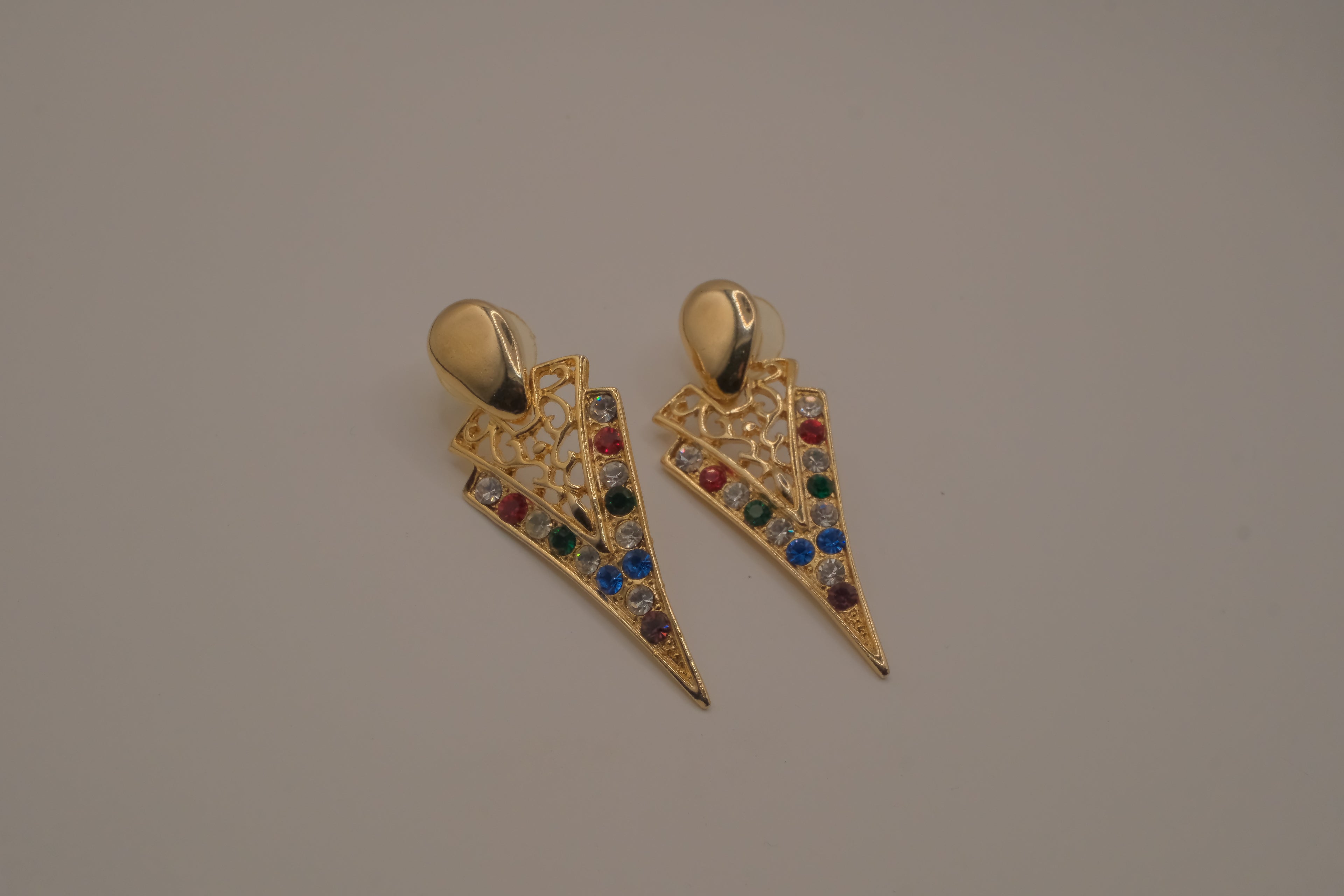 Vintage geometric dangle earrings