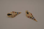 Vintage geometric dangle earrings