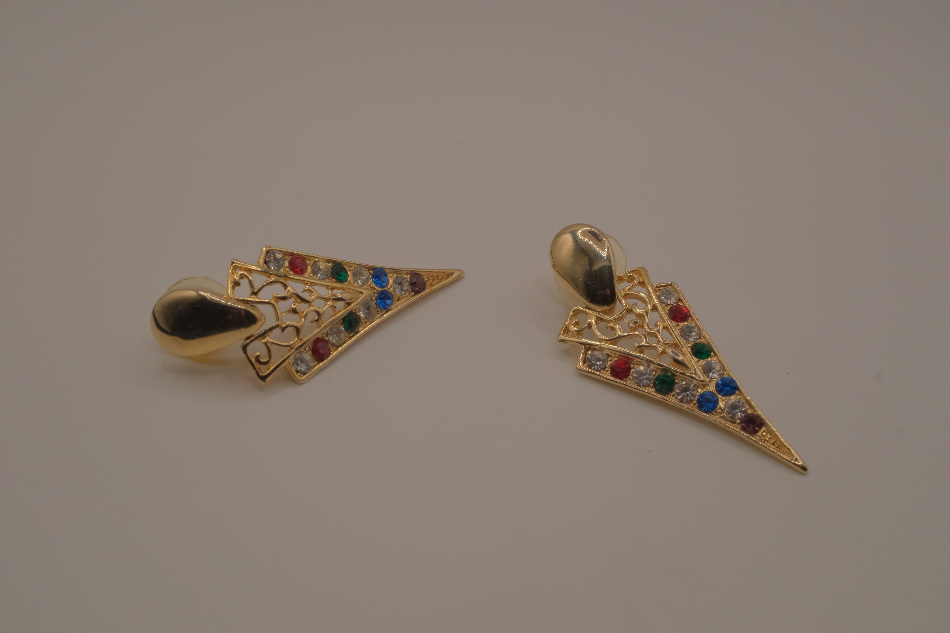 Vintage geometric dangle earrings