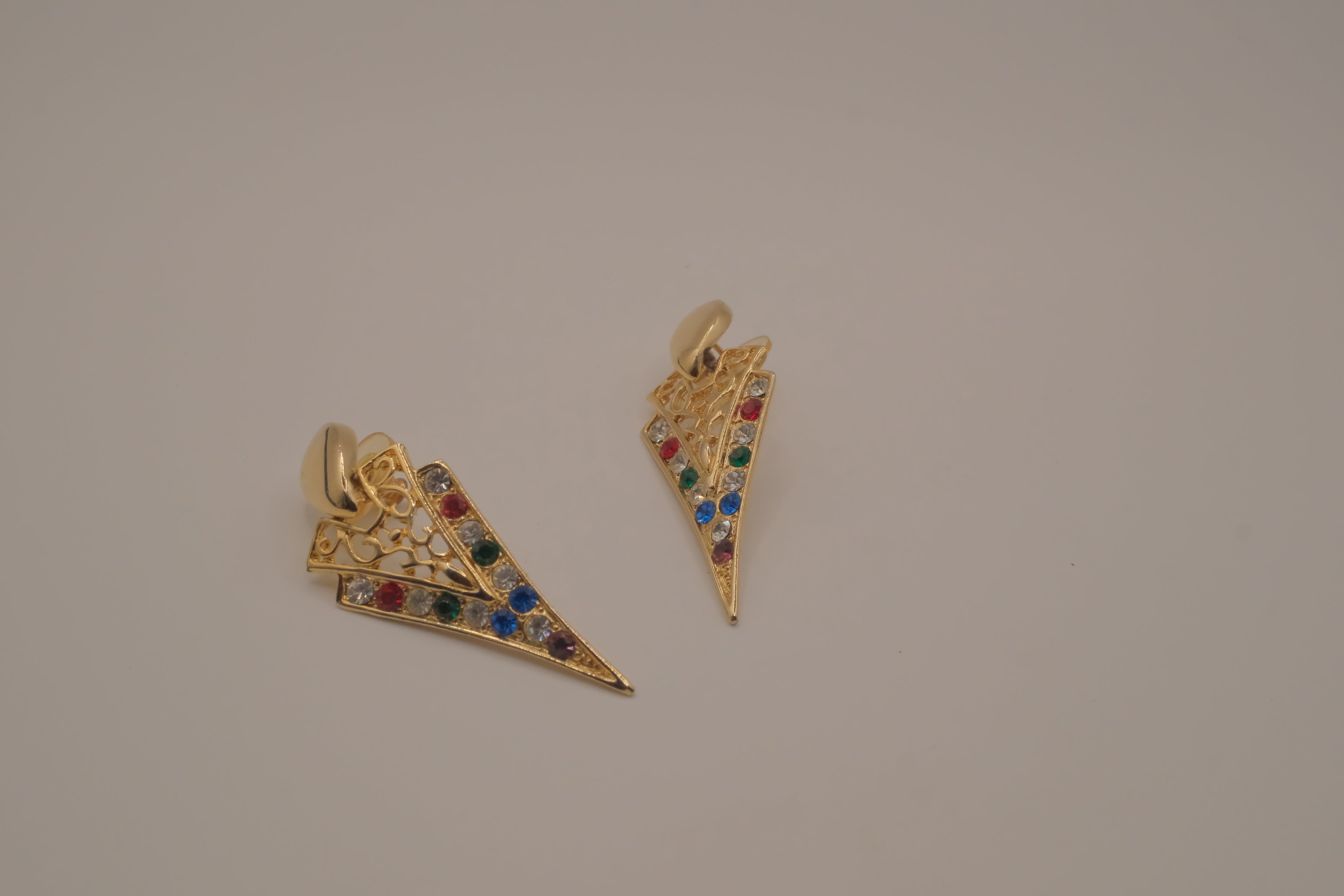 Vintage geometric dangle earrings
