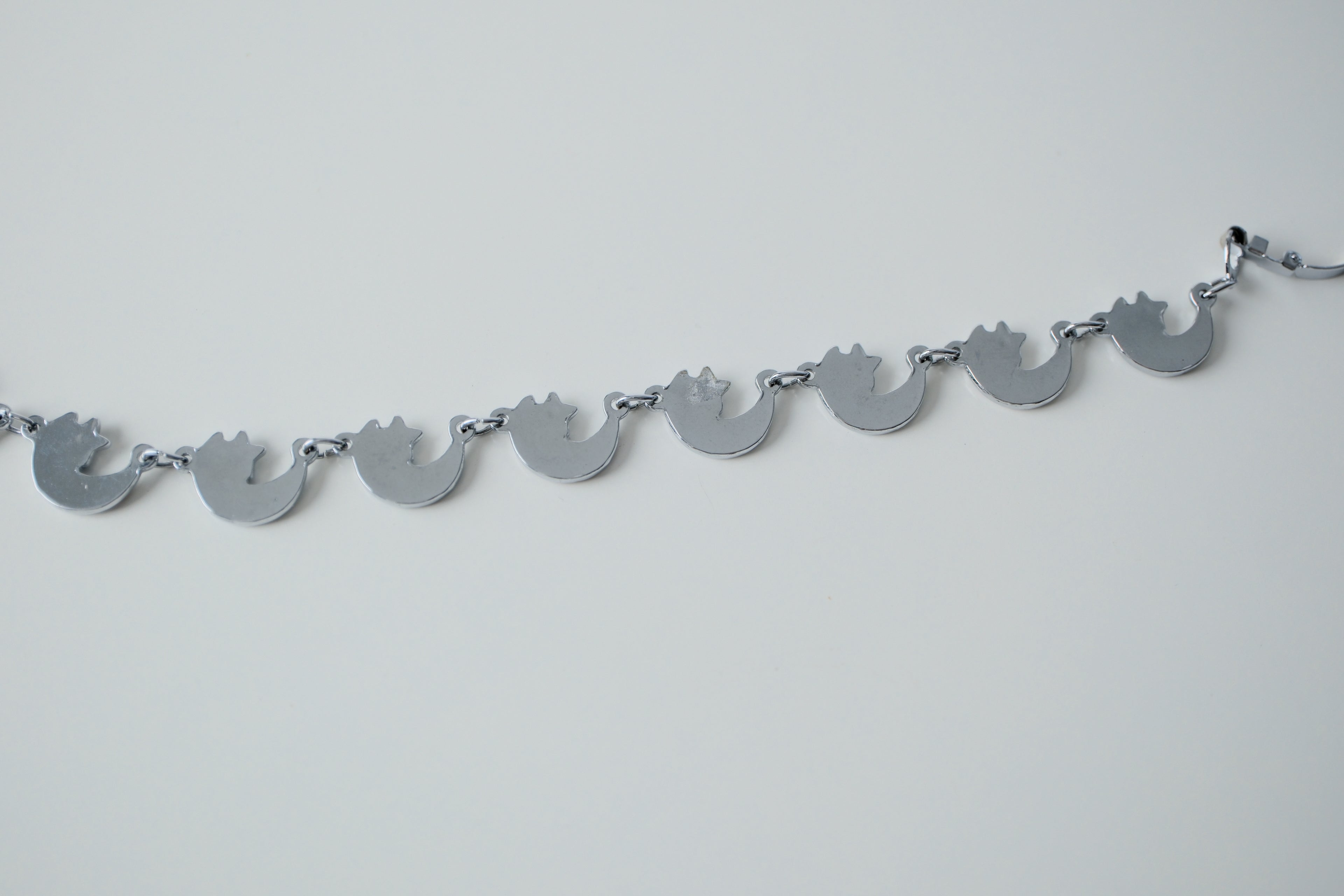 Vintage Abalone Shell Crescent Moon Bracelet