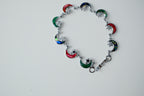 Vintage Abalone Shell Crescent Moon Bracelet