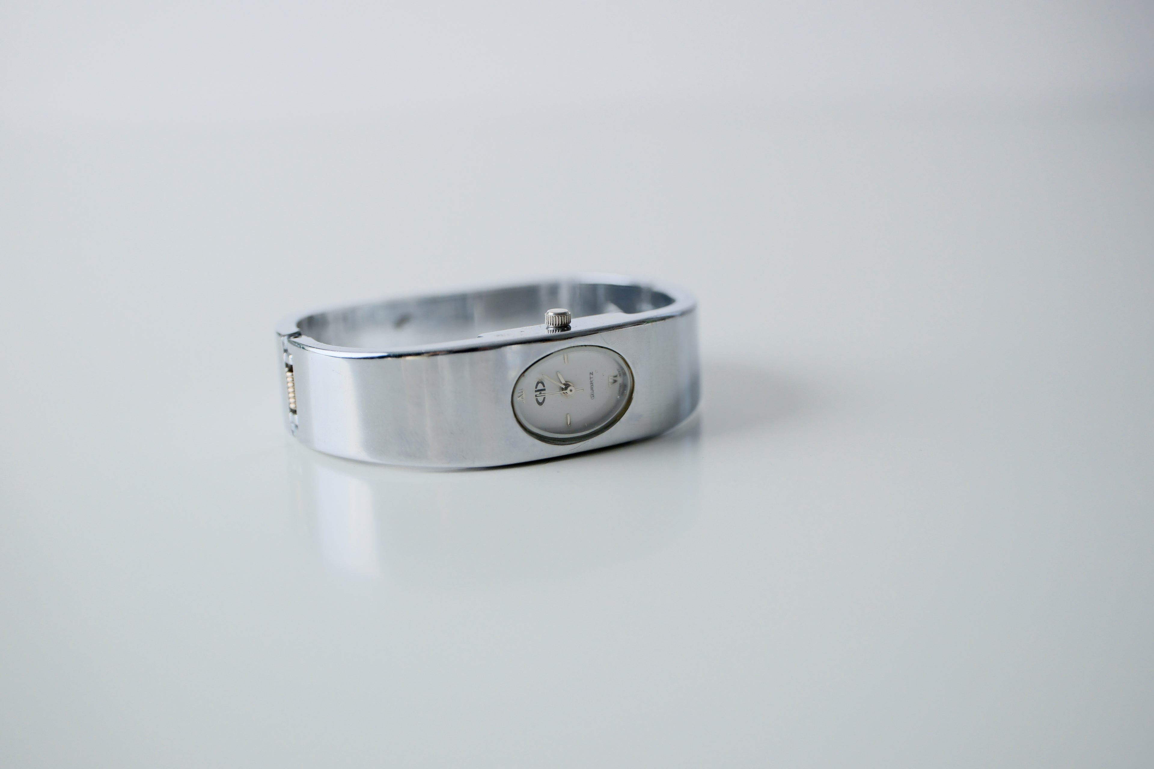 Hana Quartz Watch Cuff Bangle