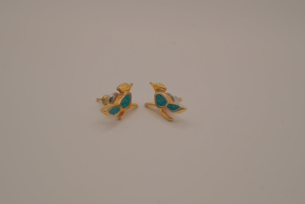 Vintage Southwestern roadrunner earring
