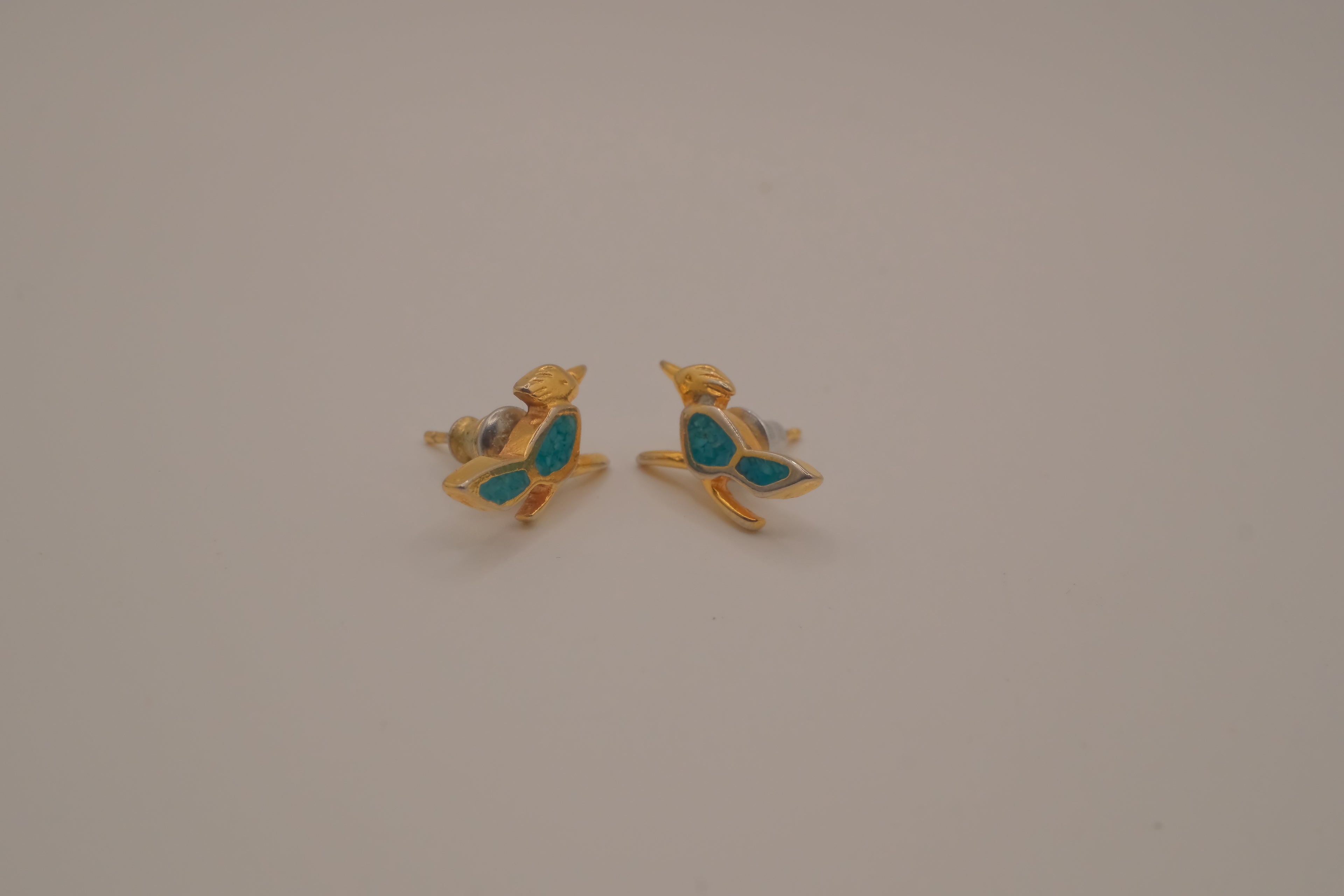 Vintage Southwestern roadrunner earring