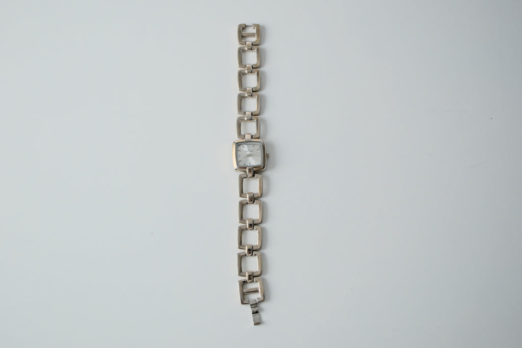 Vintage Louis Arden Square Link Watch Bracelet