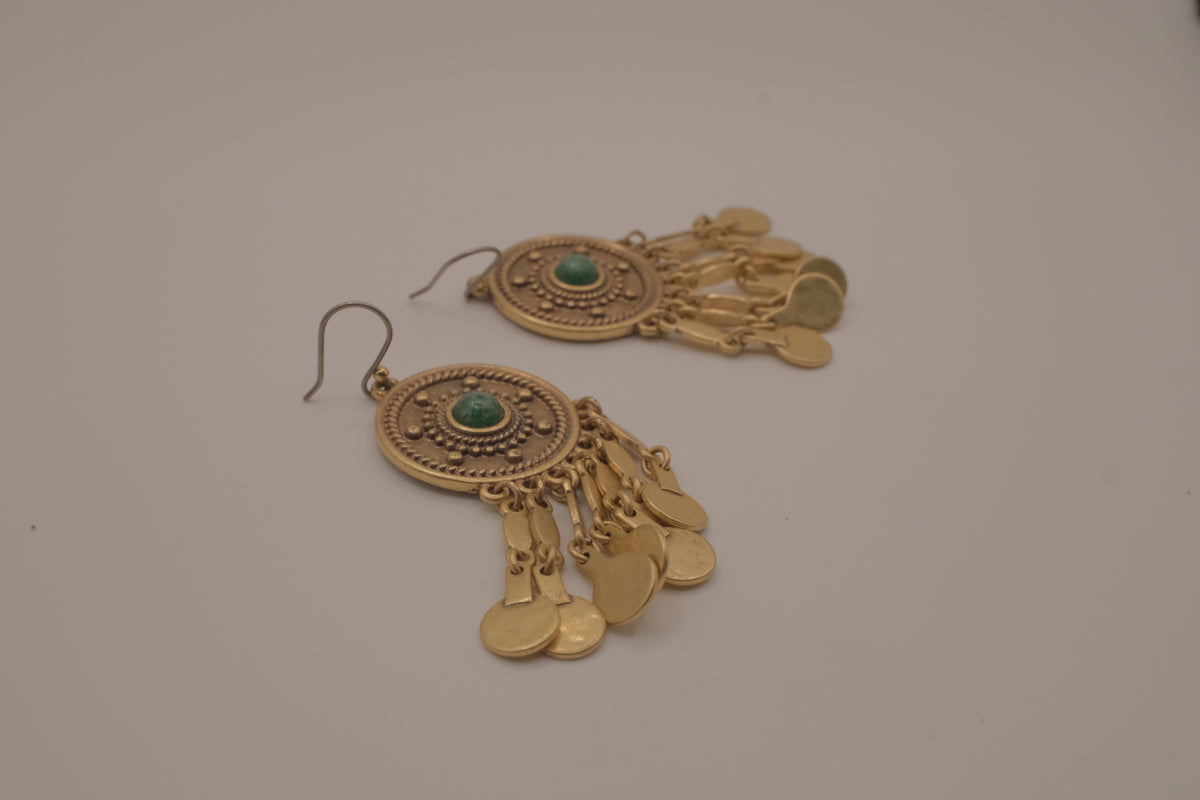 Central Asian Silk Road dangle earrings