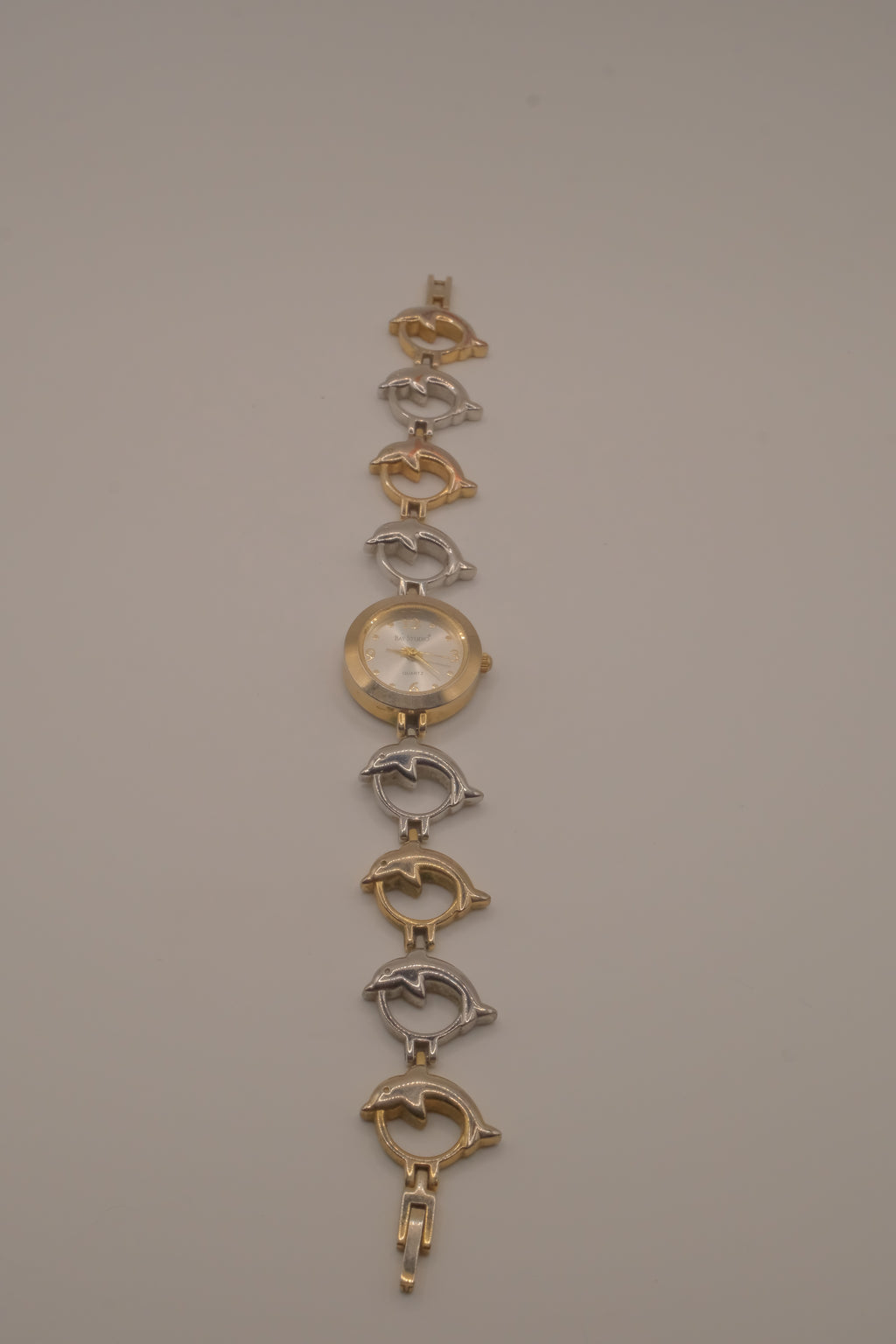 Vintage two-tone Dolphin bracelet watch