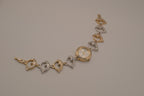 Vintage two-tone Dolphin bracelet watch